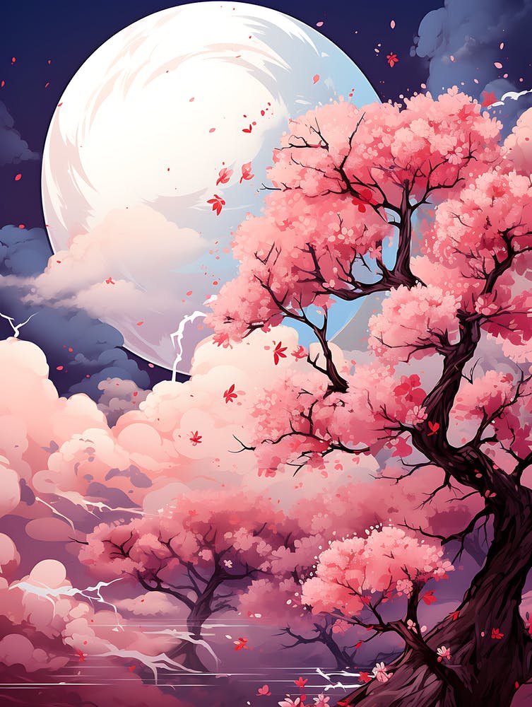 Beautiful Cherry Blossom Wall Art 1