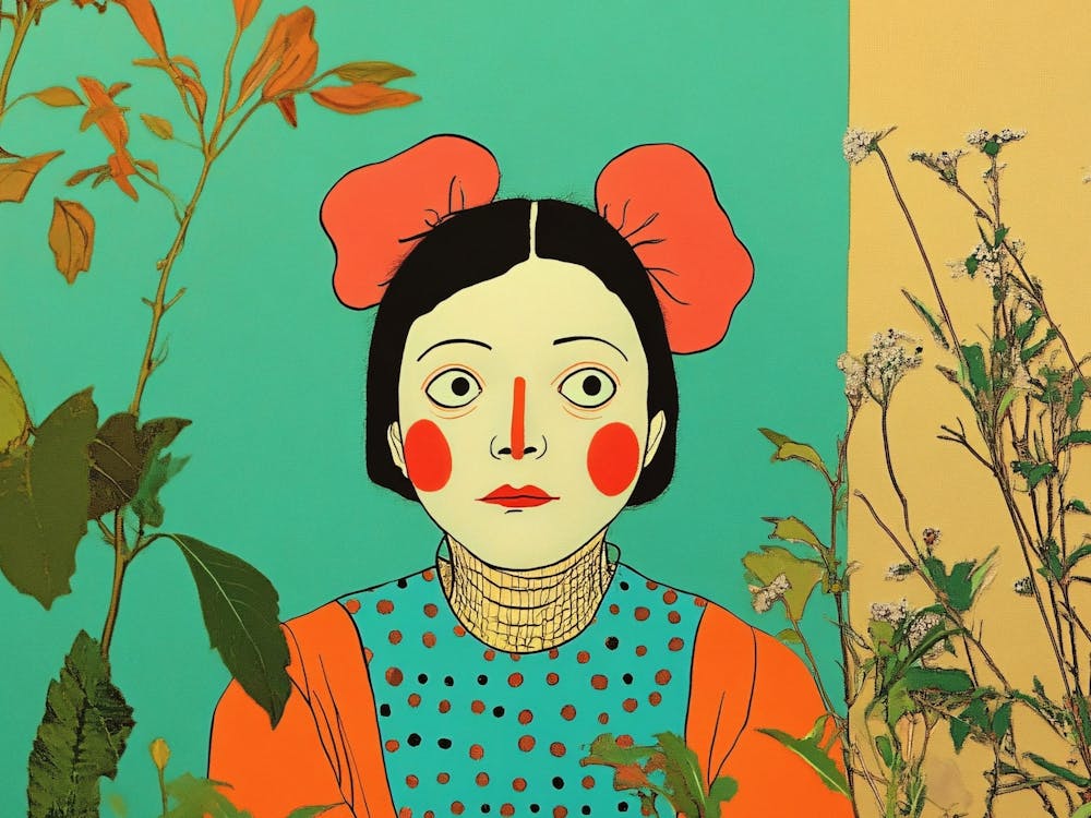 Girl In A Garden