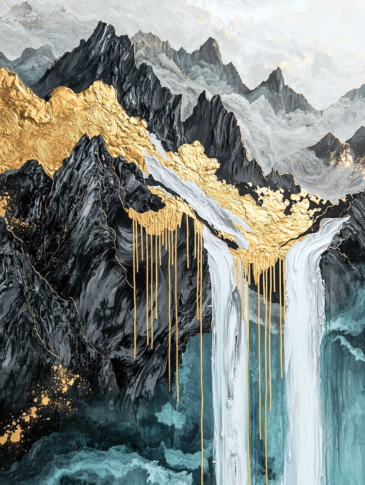 Tian Shan Peaks Abstract Radiance