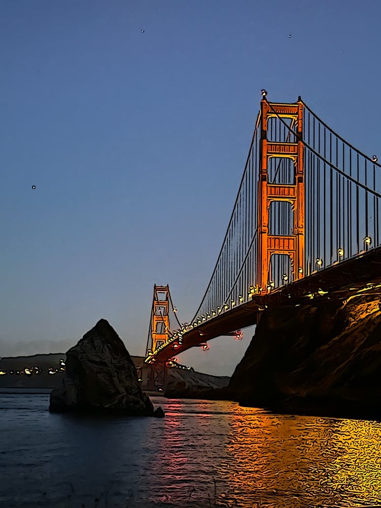 Golden Gate Reflection