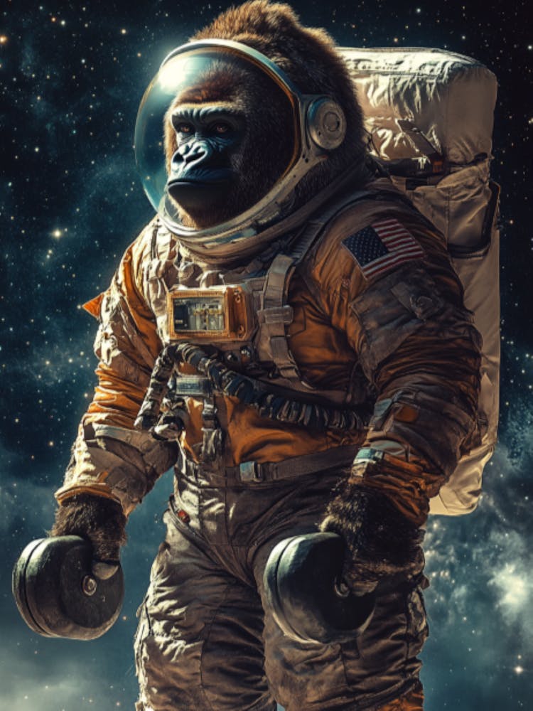Gorille dans l'espace