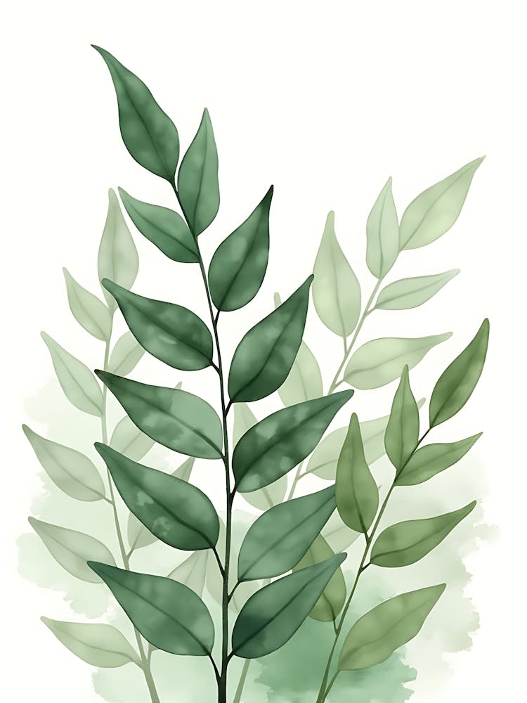 Gentle Plant Shape For Serene Room Styling