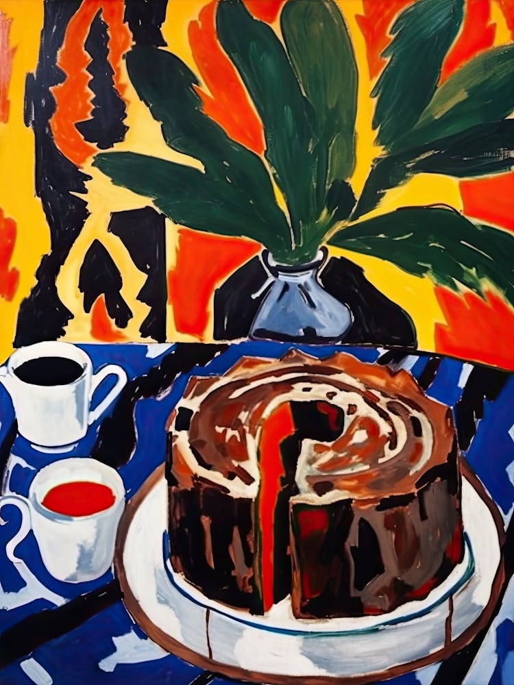 Hazelnut Cake Painting 4