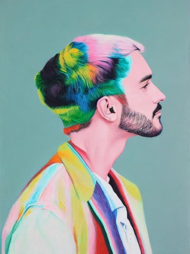 Benny Blanco Colourful Illustration