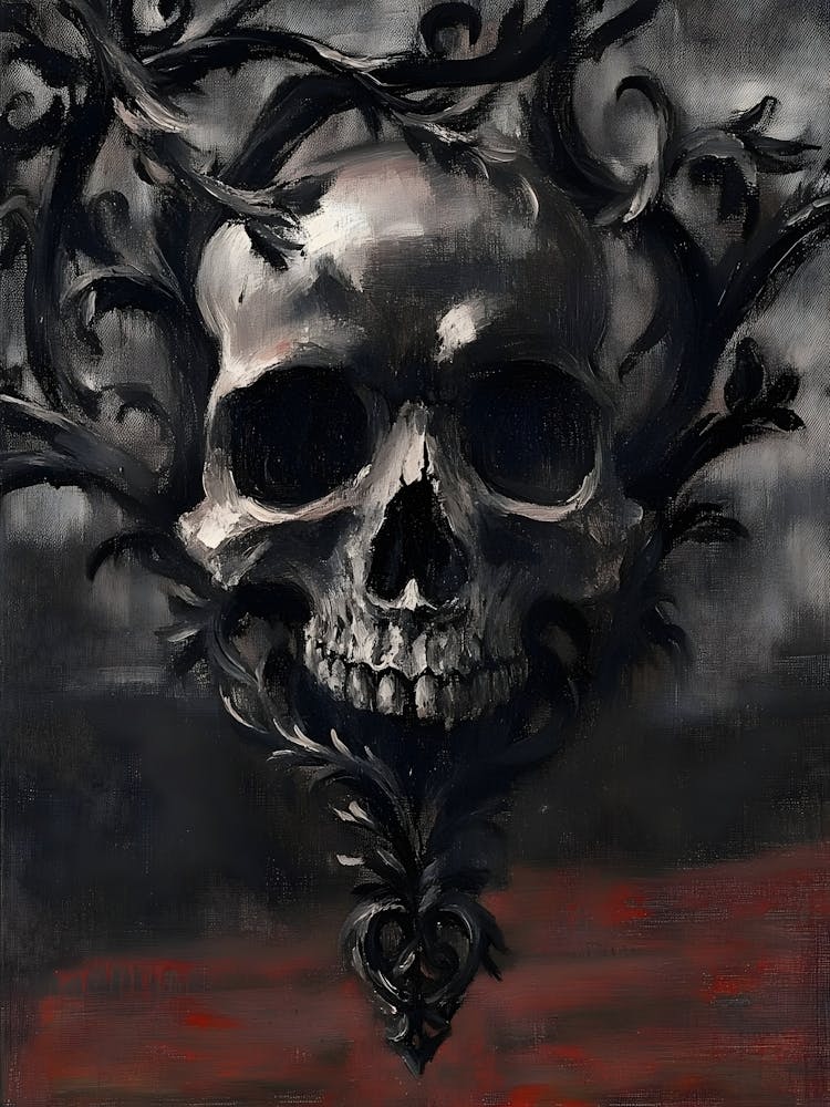 Skull And Vines