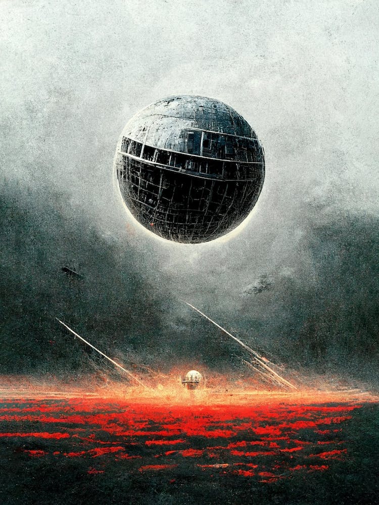 Round Spaceship Star