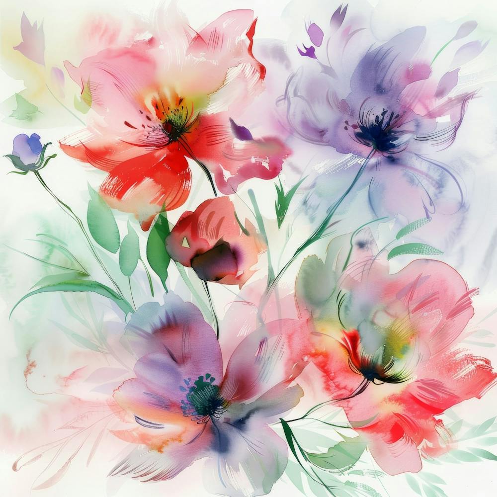 Watercolor Flowers 18