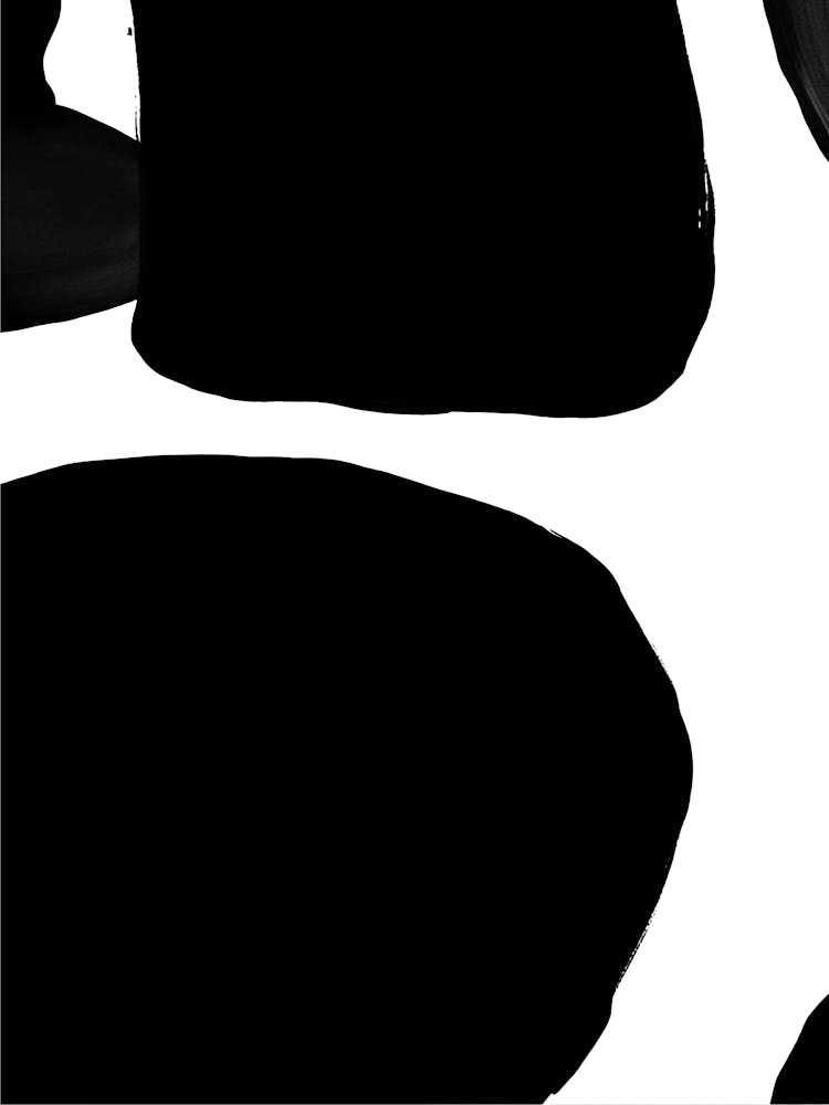 Black And White Abstract Painting