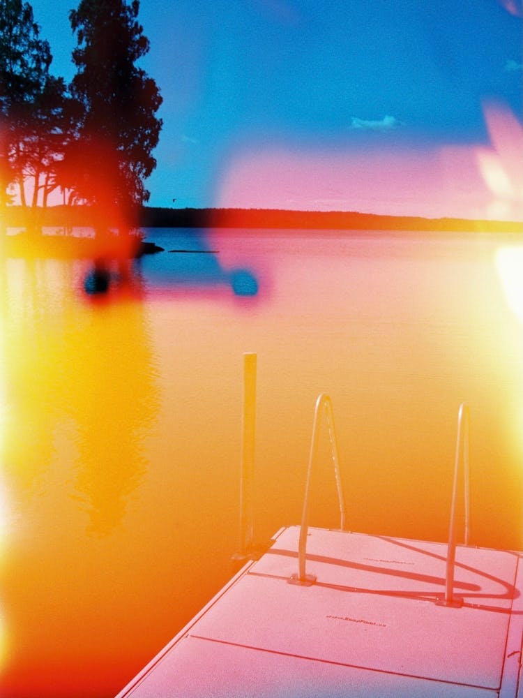 Film photograph artwork of the lake in Nykvarn.
