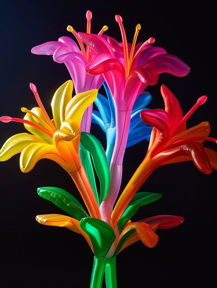 Helle Aufblasbare Blumen Geißblatt 1