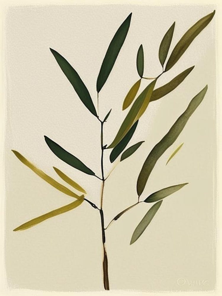 Olive Branch Symbol 1, Abstract Painting