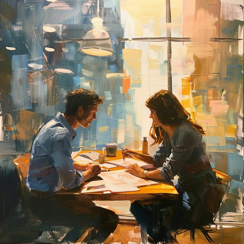 Couple At Table