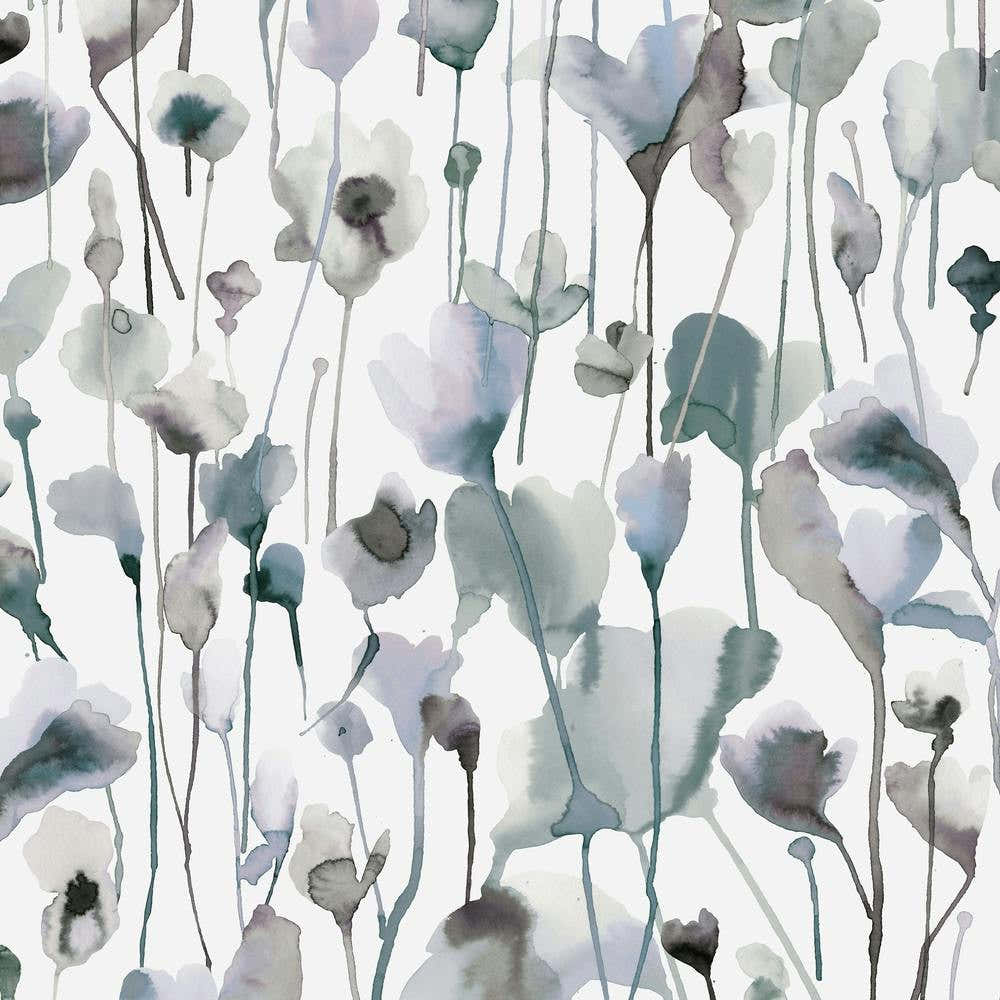 Summer Wild Rustic Flowers Neutral Cold Square