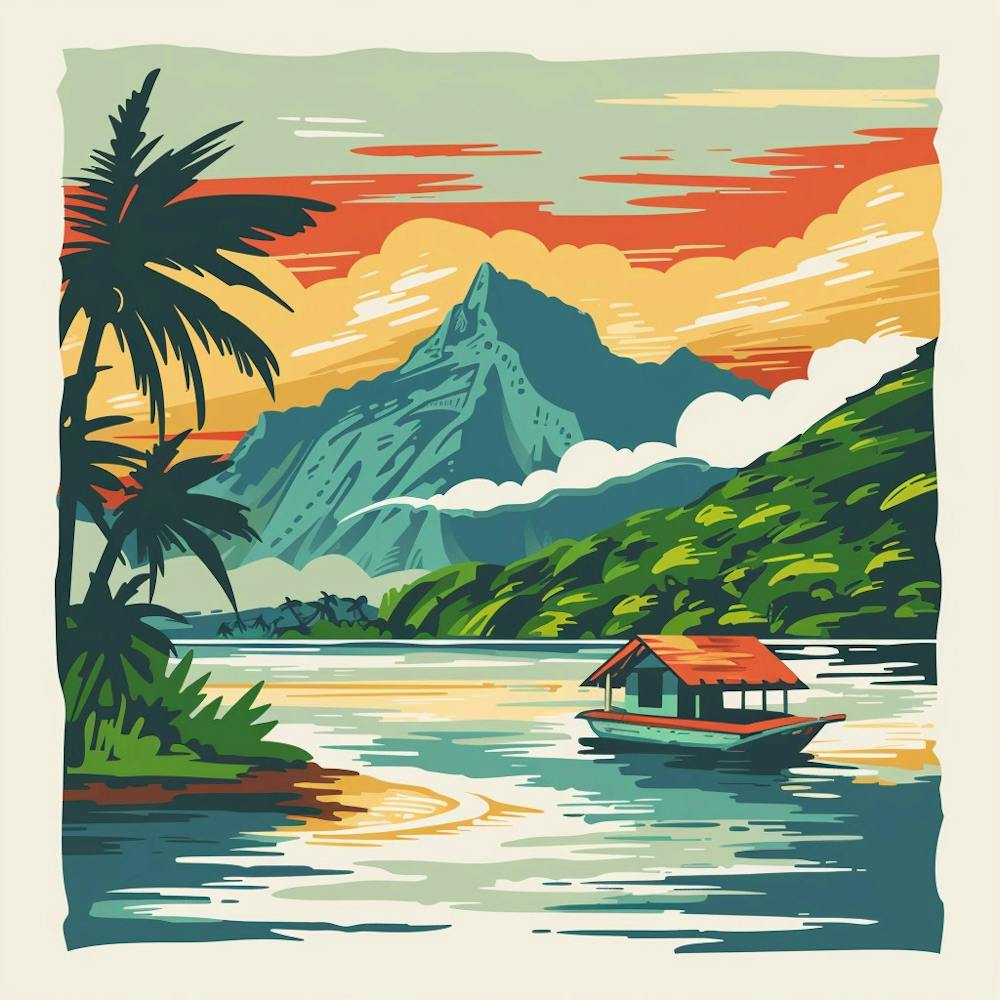 A Tahiti In French Polynesia Vector Design Illus 1720357339 4