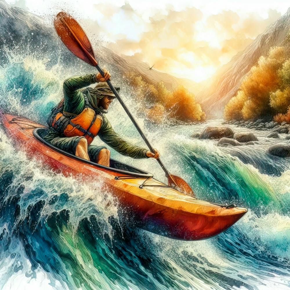 Kayaker On A River