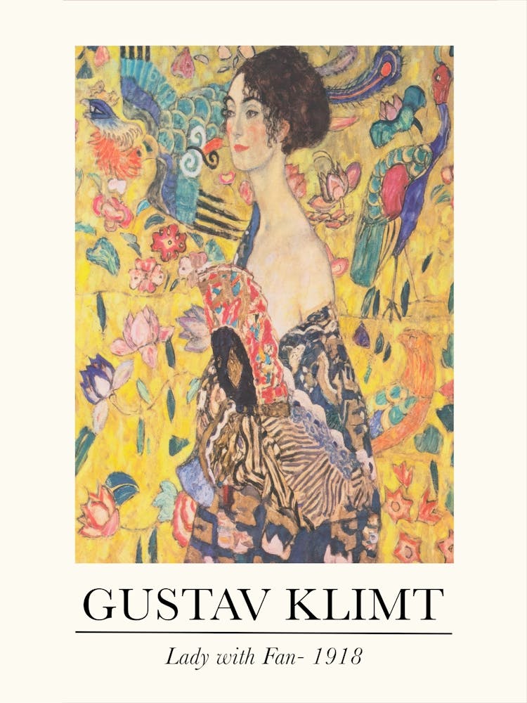Gustav Klimt Lady With Fan