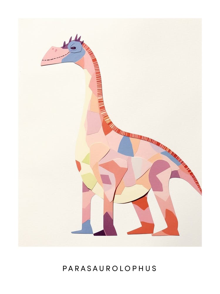 Nursery Dinosaur Art Parasaurolophus 6 Poster