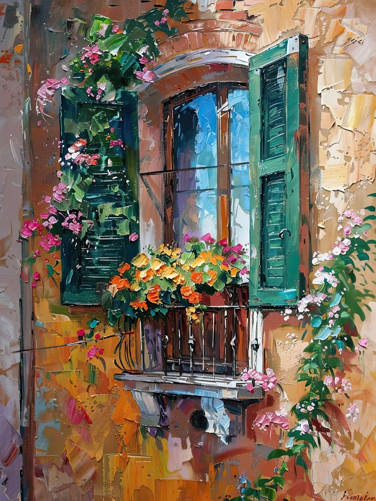 Balcony Painting In Rome 4