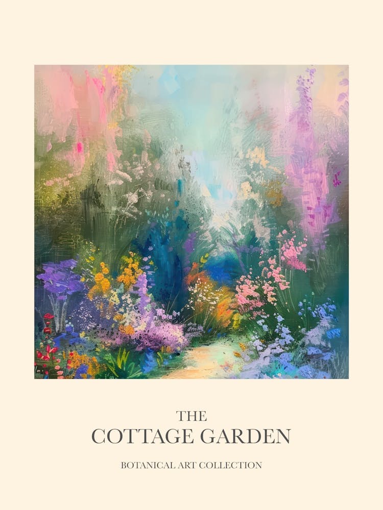 Cottage Garden Poster Wild Garden 1