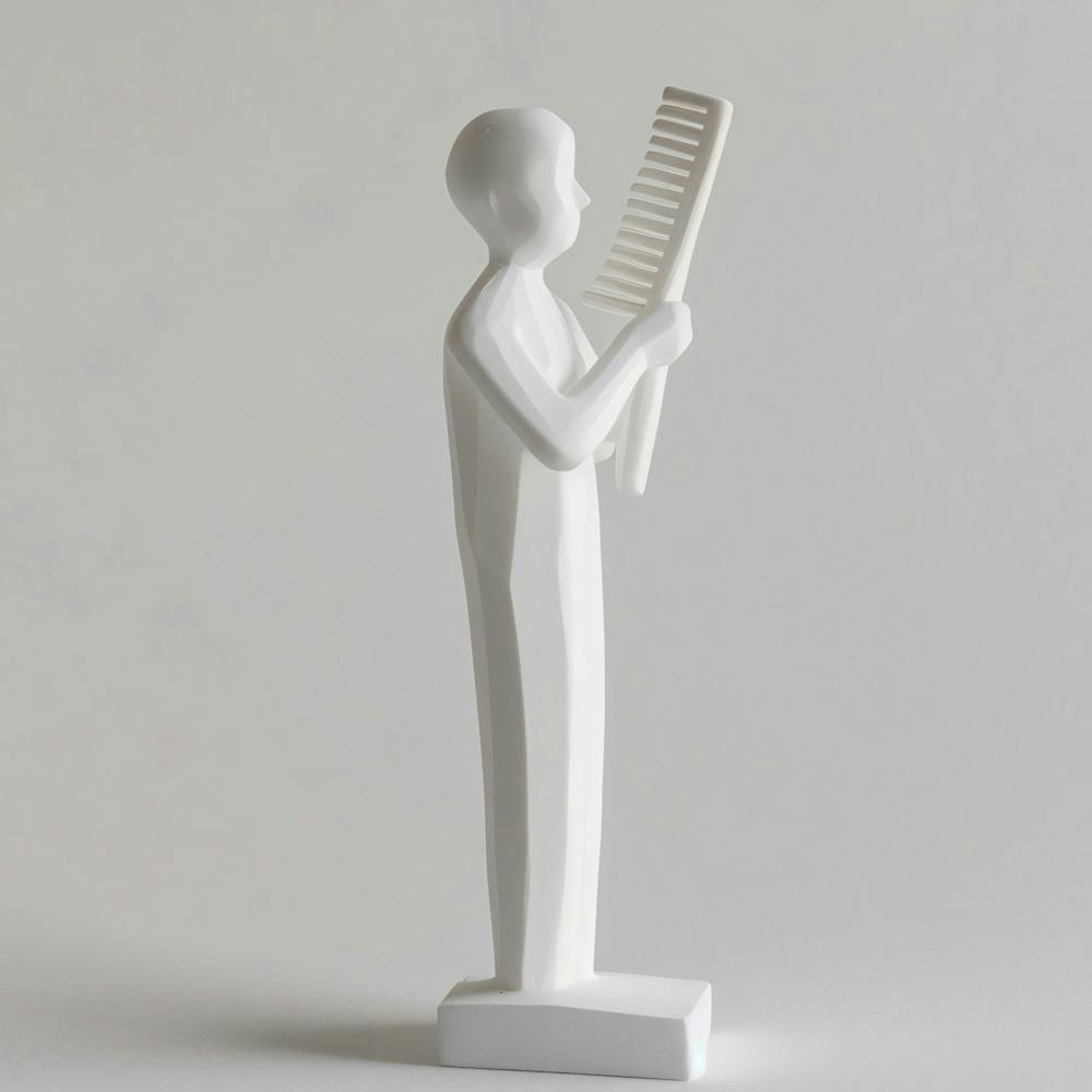 Person Holding A Comb