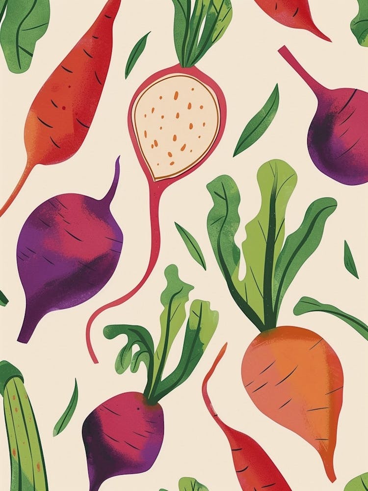 Vegetable Pattern Illustration 3