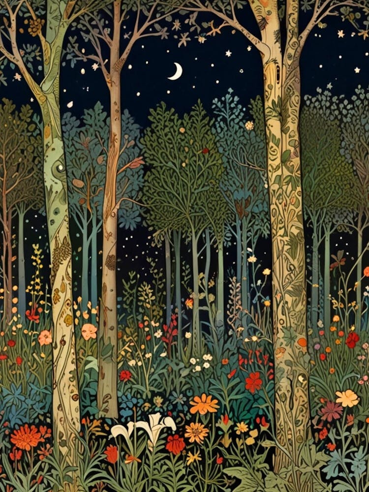 William Morris Night In The Forest 53