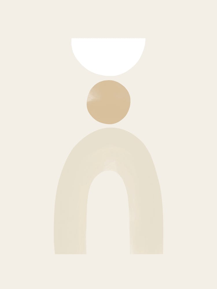 Balancing Shapes 3 Beige