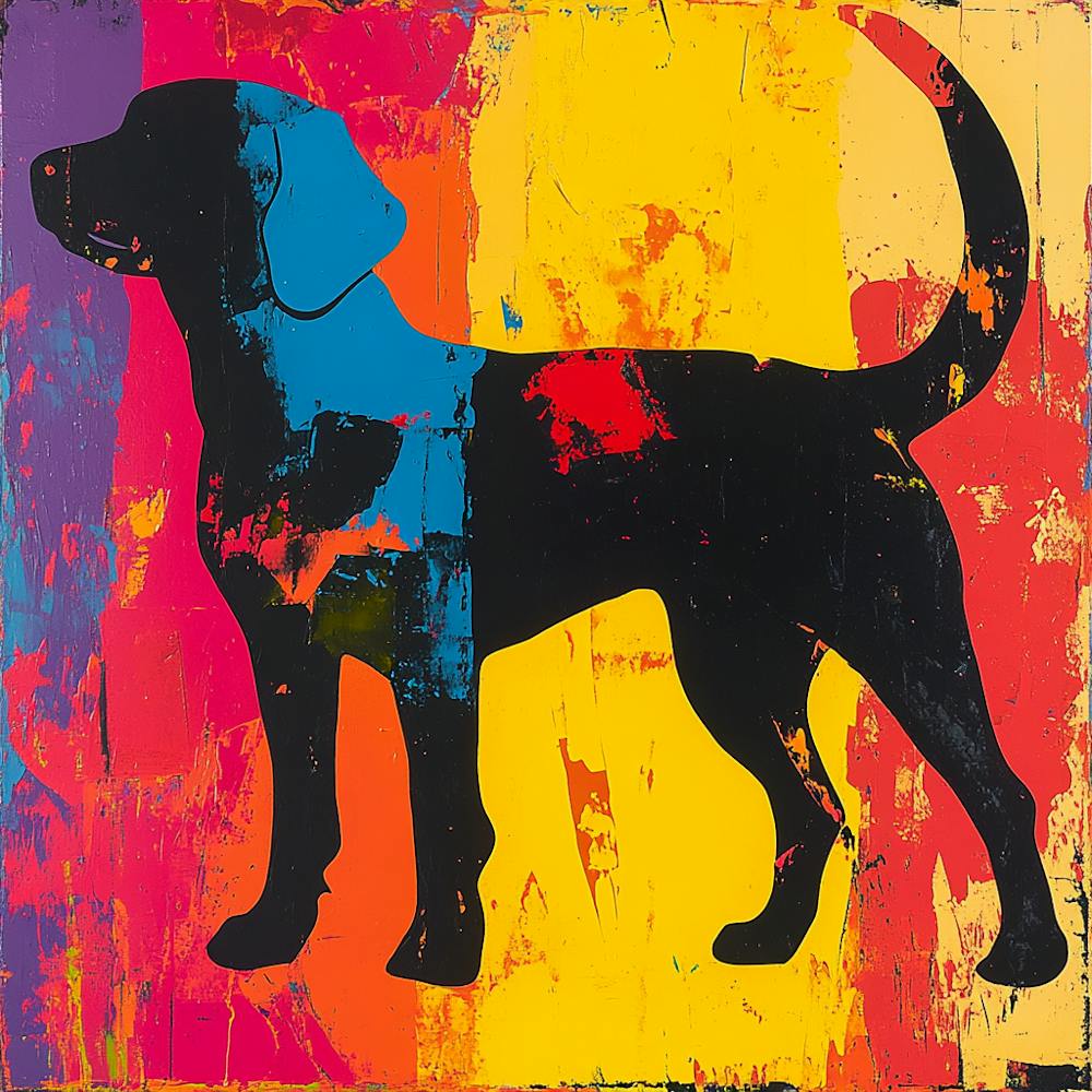 'Dog' Abstract Background