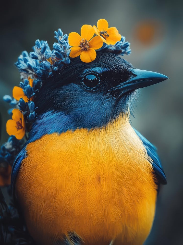 Bird In A Flower Crown 2