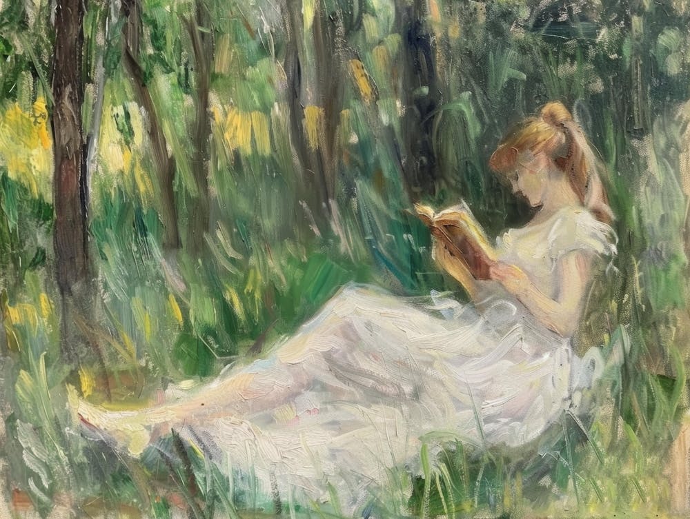 Reading In The Woods 2