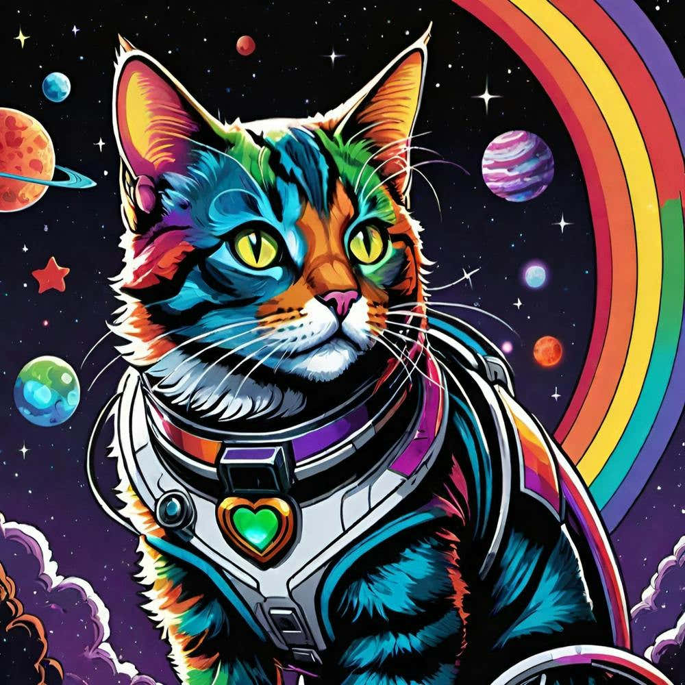 Rainbow Galaxy Cat