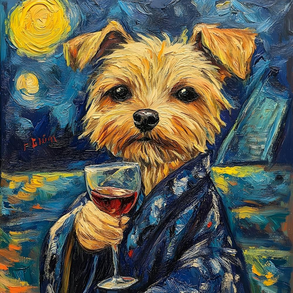 Dog In Bathrobe 3