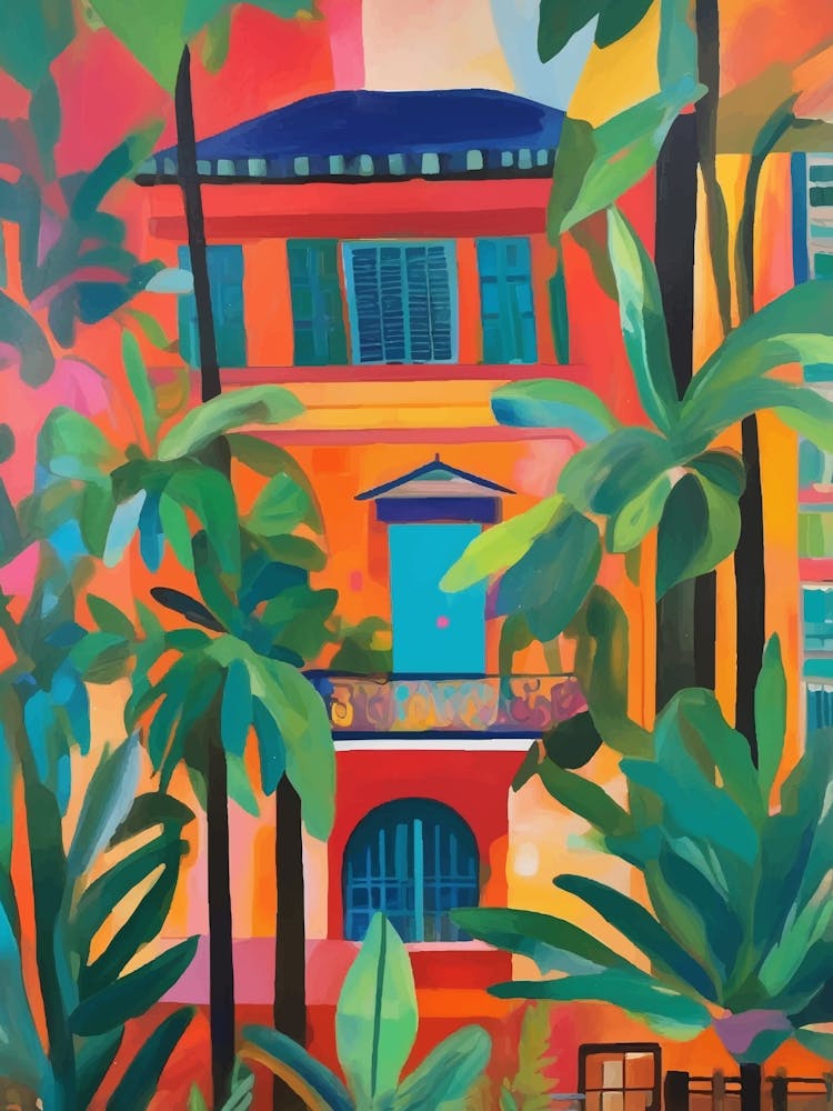 Vibrant and tropical House On The Beach