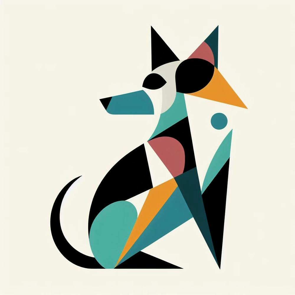 Geometric Dog 3