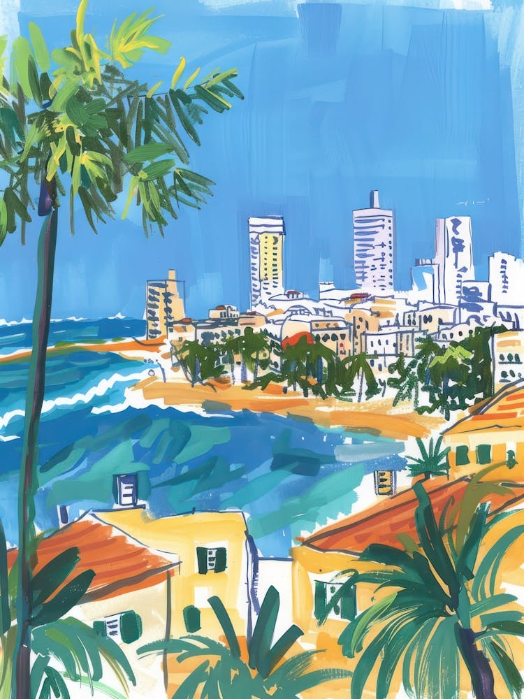 Travel Poster Happy Places Tel Aviv 3