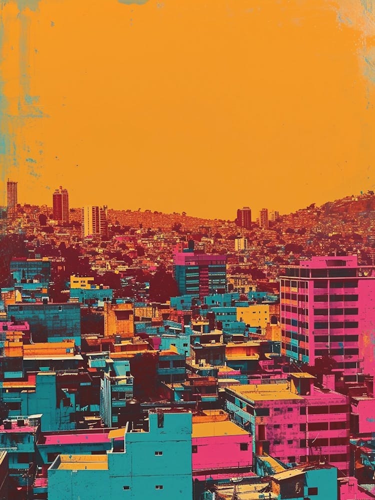 Cityscape Retro Polaroid Inspired 2