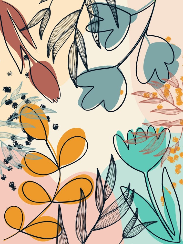 Abstract Floral Pattern 12