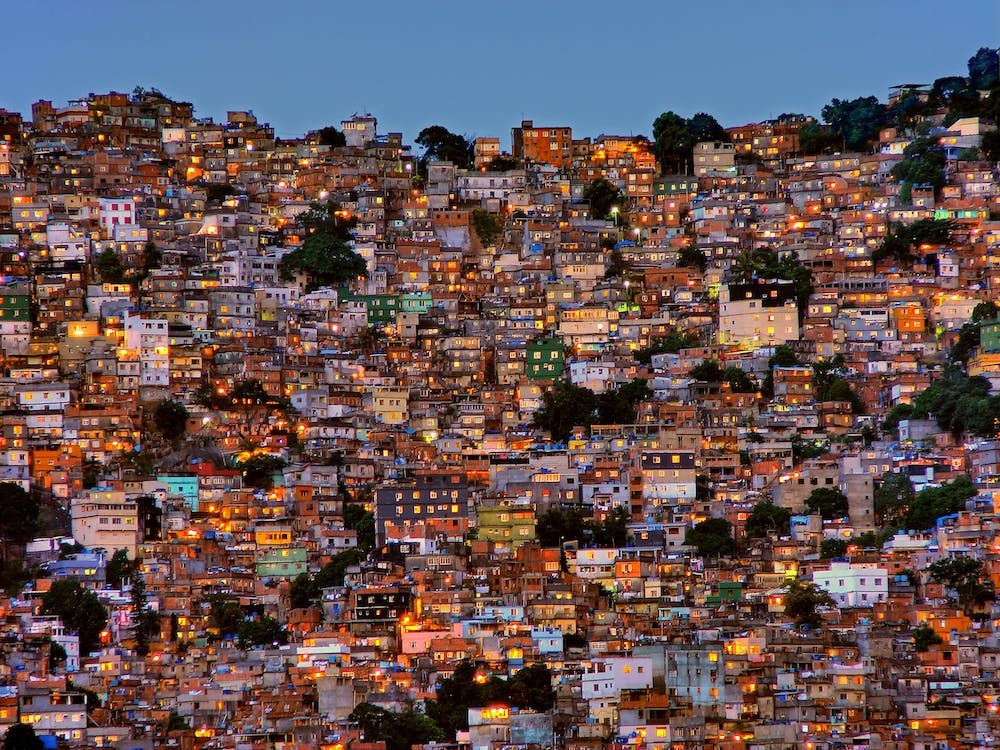 Nightfall In The Favela Da Rocinha