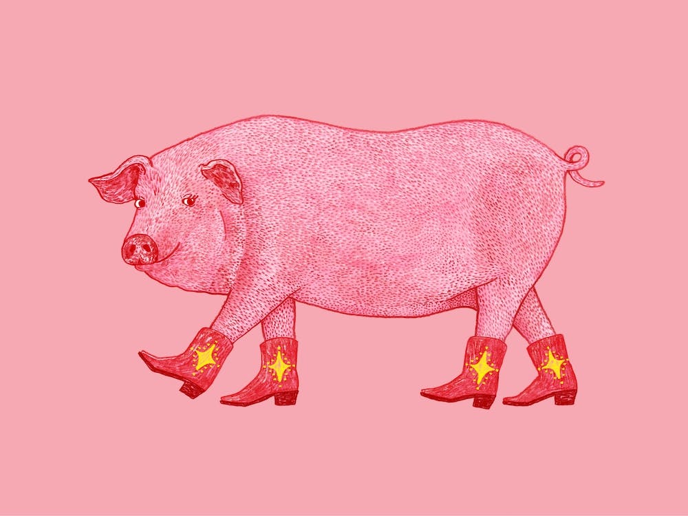 Marjorie The Cowgirl Pig Animal