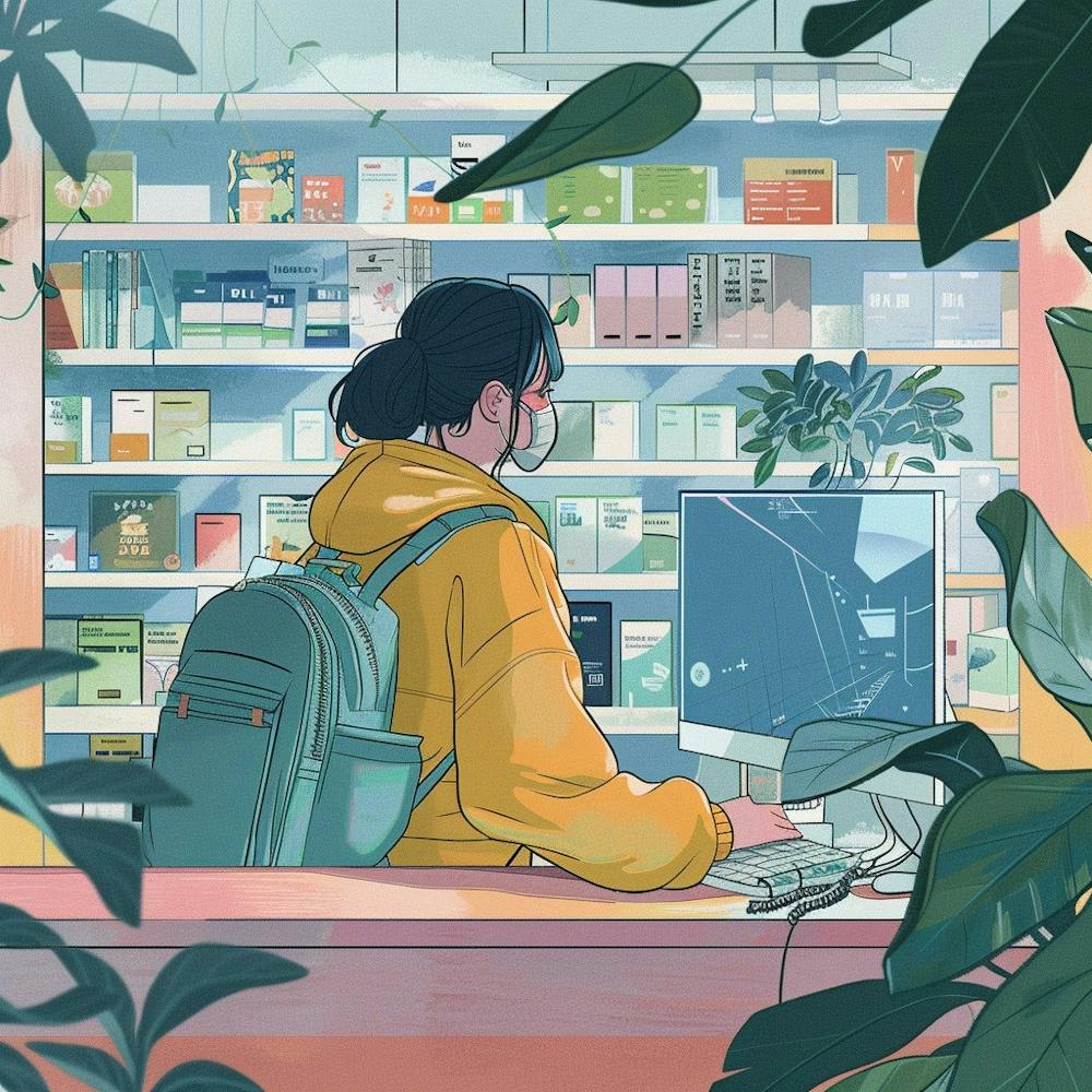 Girl At The Pharmacy