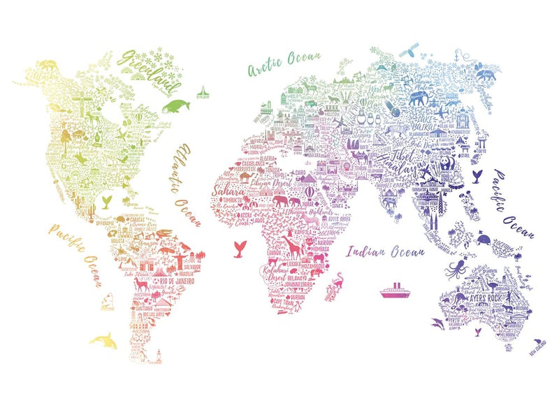 Rainbow World Map