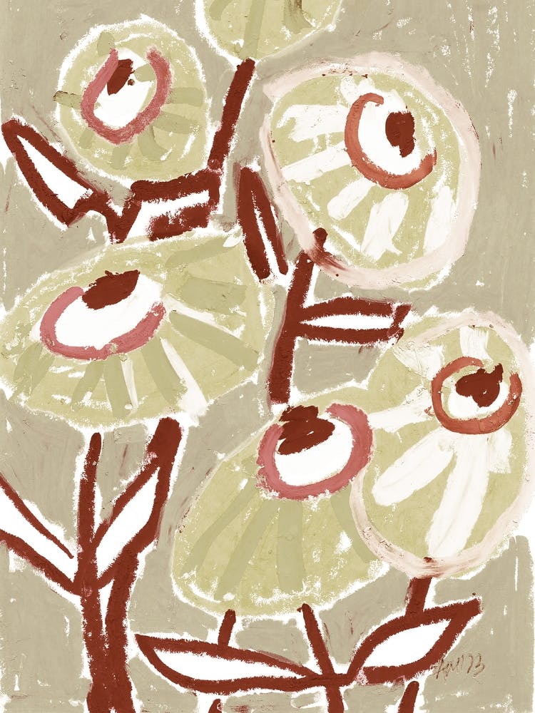 Dahlias, nude