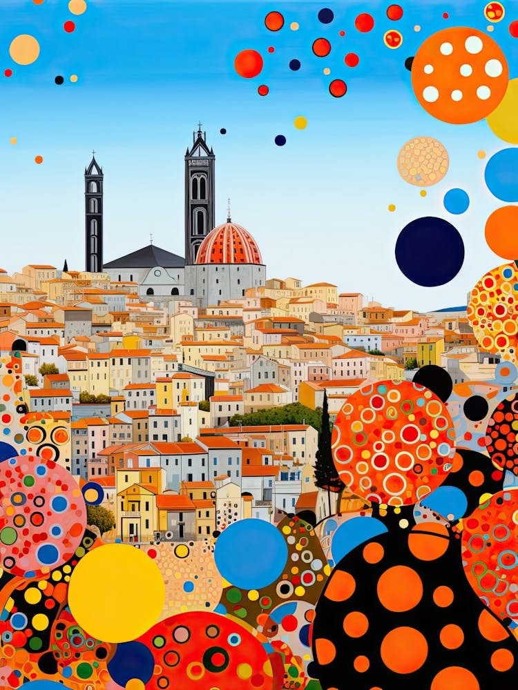 Cagliari, Italy, Illustration In The Style Of Pop Art 3