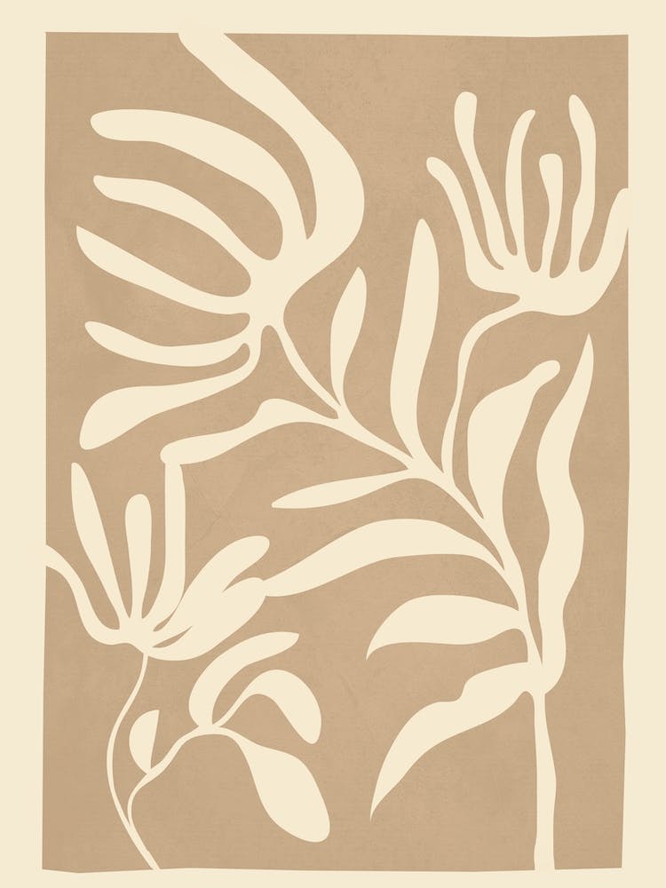 Minimal Abstract Art Plant 1