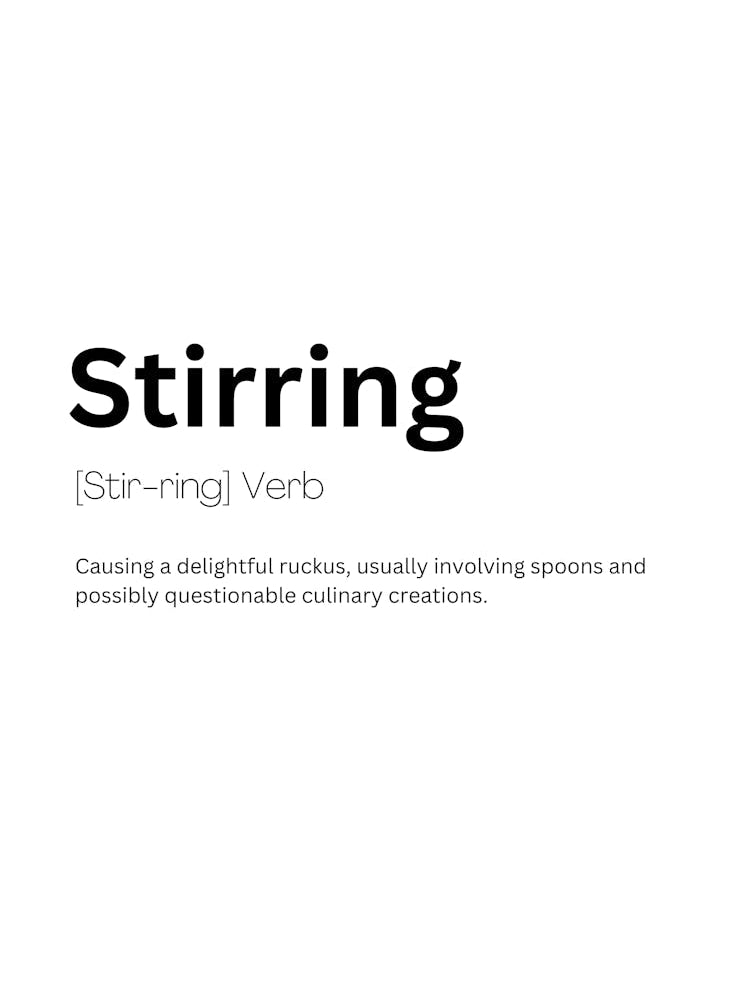Stirring Definition Meaning