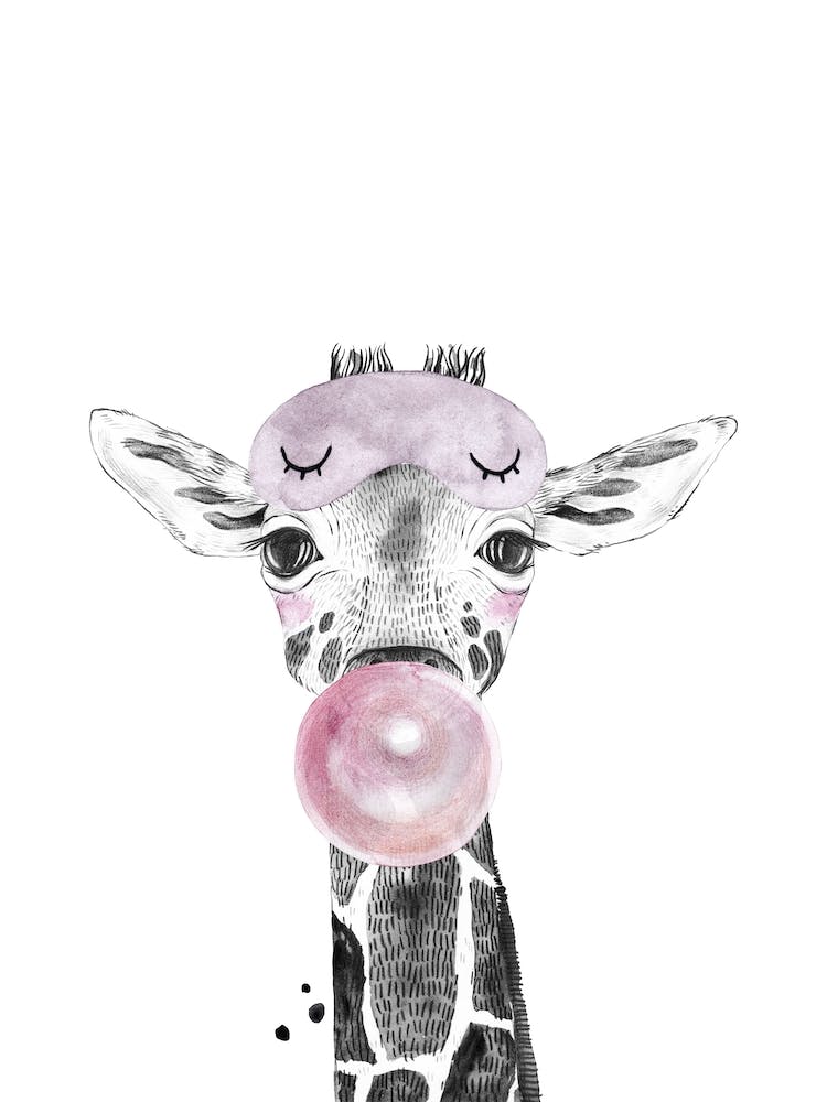 Safari Babies Giraffe With Bubble