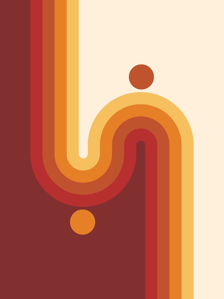 Midcentury Modern Geometric Arch Sun Abstract 1 In Retro Vibes 01