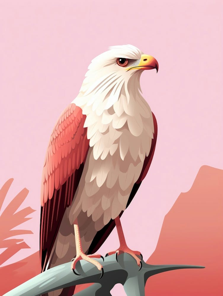 Minimalist Crested Caracara 3 Illustration