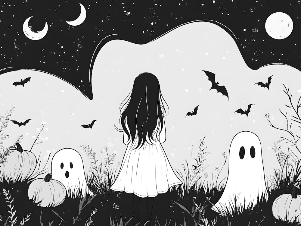 Ghosts And Pumpkins 6