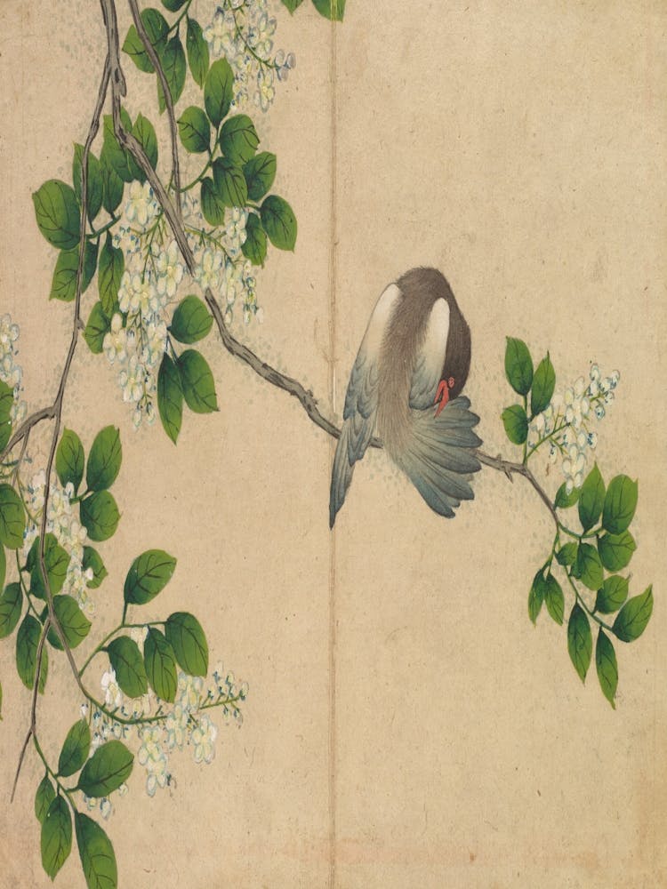 Bird Perched On A Branch 5